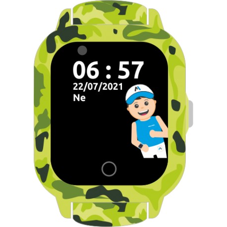 Helmer LK 710 4G zelené - dětské hodinky s GPS lokátorem, videohovorem, vodotěsné.